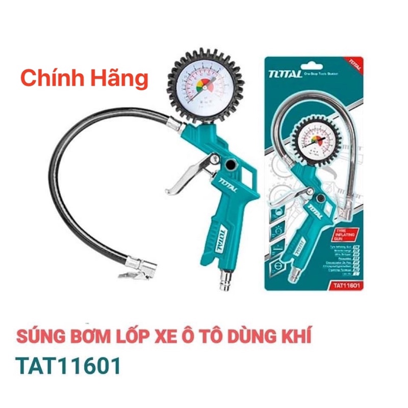 TOTAL ĐỒNG HỒ ĐO LỐP XE Ô TÔ DÙNG KHÍ TAT11601