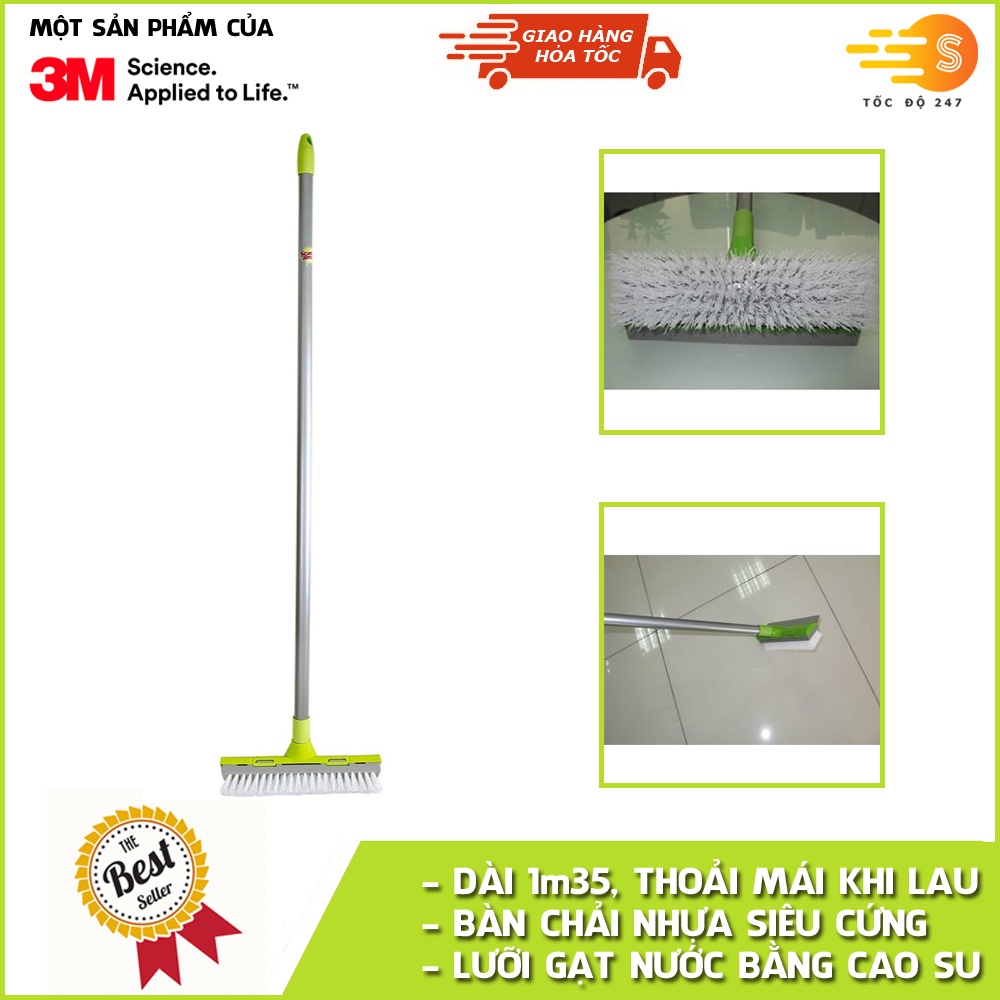 Cây chà sàn và gạt nước cao cấp 2 trong 1 Scotch-Brite 3M CCS-01