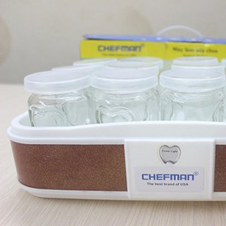 Máy làm sữa chua Chefman 12 cốc thủy tinh