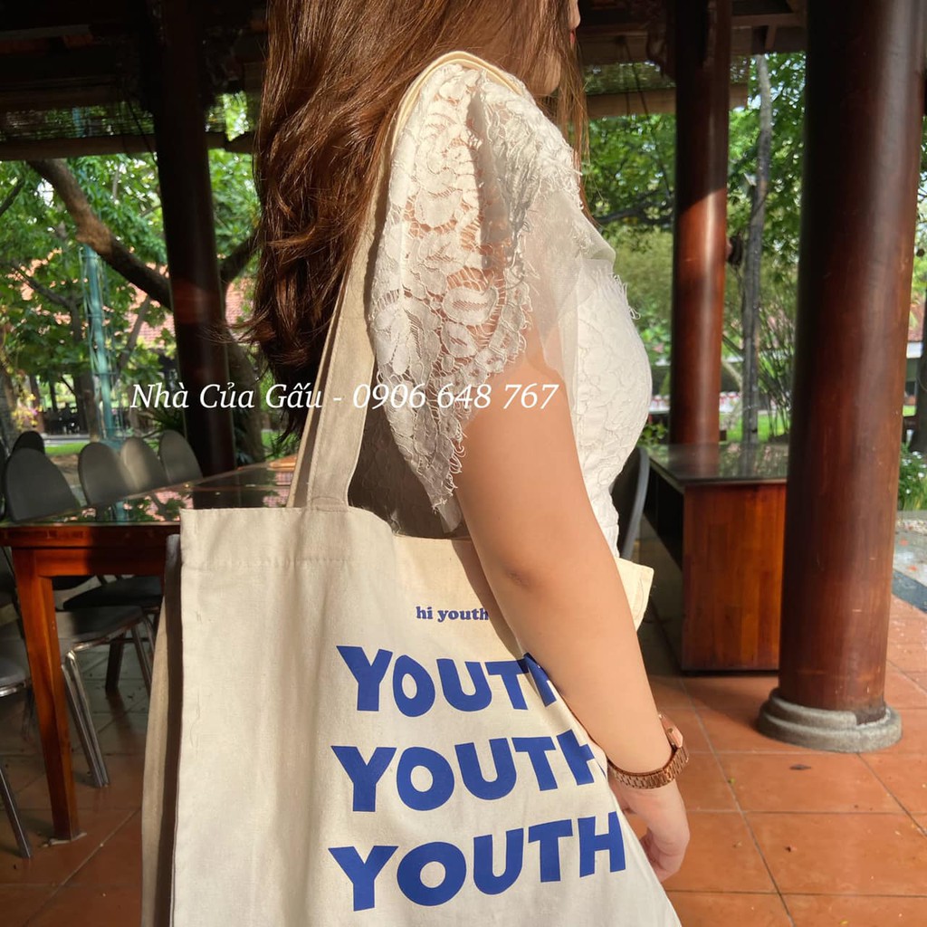 Túi tote vải đẹp YOUTH phong cách