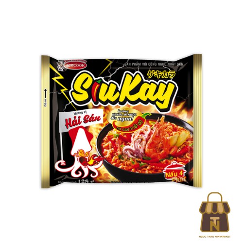 Combo 2 Gói / 5 Gói Mì SiuKay Acecook vị Hải Sản 128g