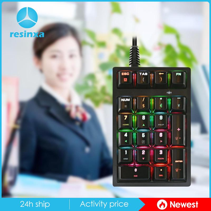 Bàn Phím Số Cơ K21 Mini 21 Phím Cắm Và Sử Dụng Cổng USB