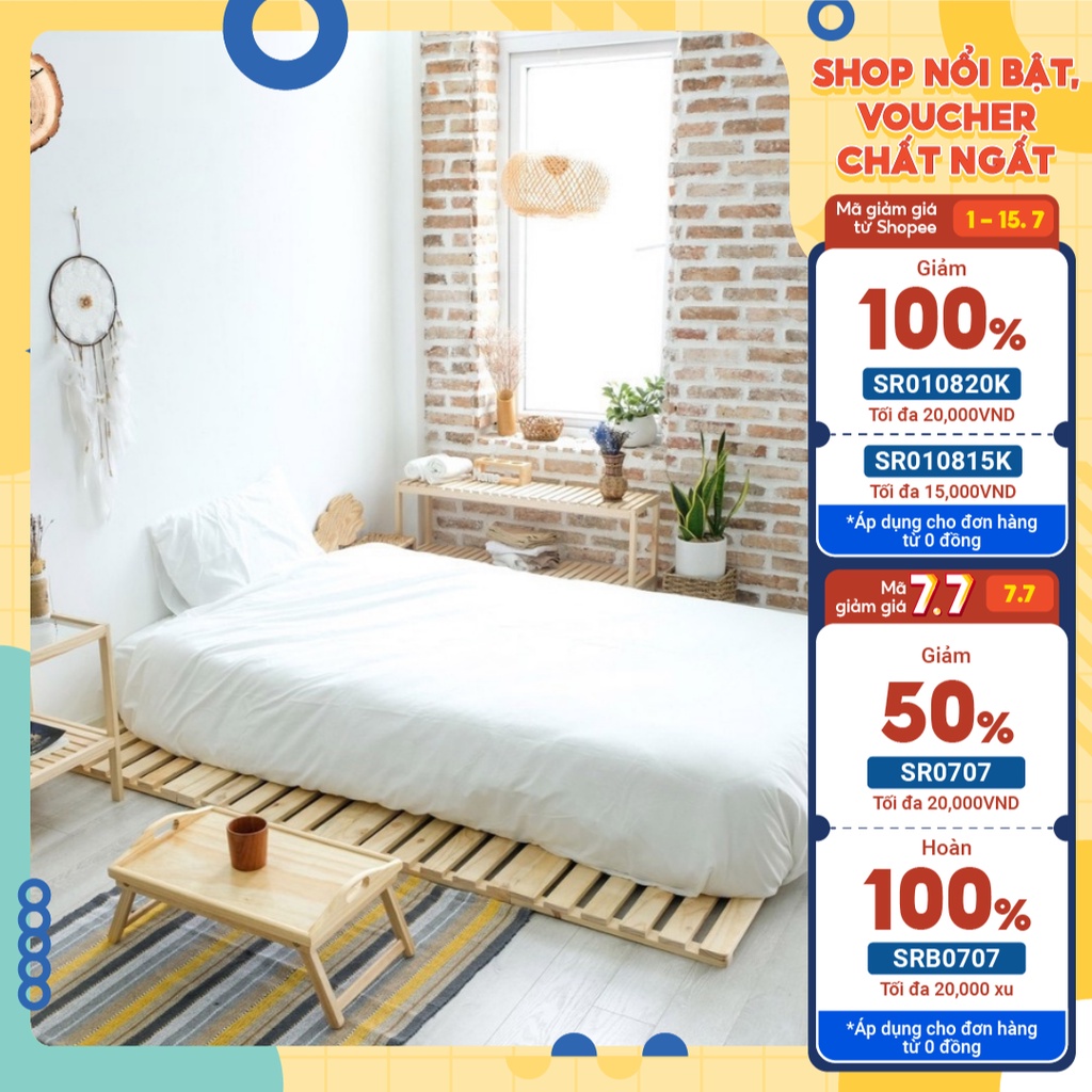 GIƯỜNG GỖ PALLET GỖ THÔNG NHẬP KHẨU_( MIỄN PHÍ SHIP 100%)