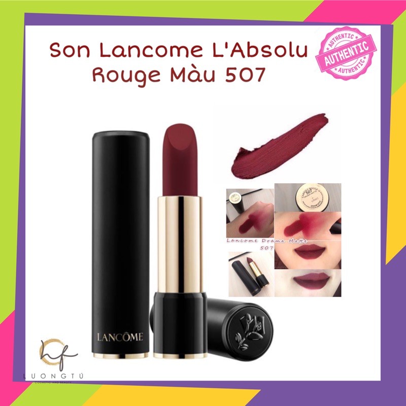  Son Lancome đỏ mận 507