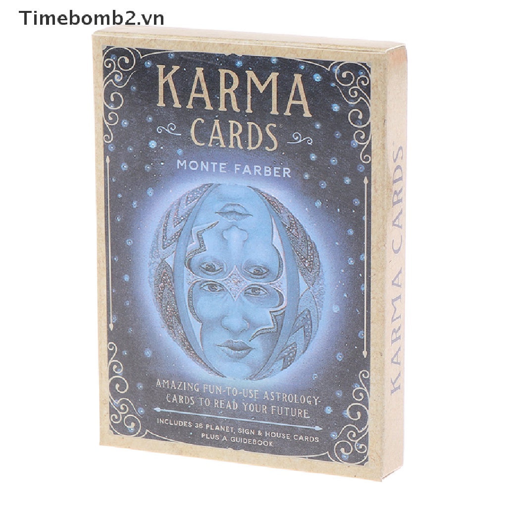 Bộ 2 Thẻ Bài tarot in Hình Karma Oracle Dùng Làm Quà Tặng
