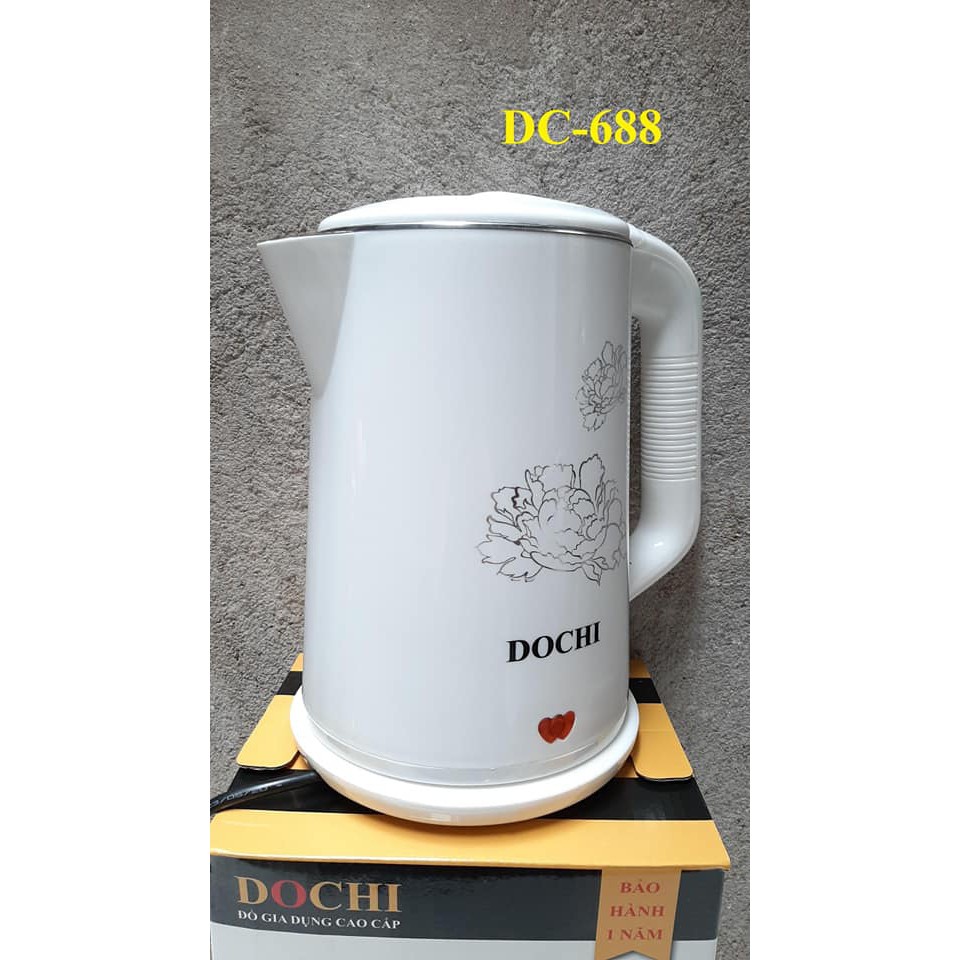 ẤM SIÊU TỐC DOCHI HOA TRẮNG SANG CHẢNH DC 688