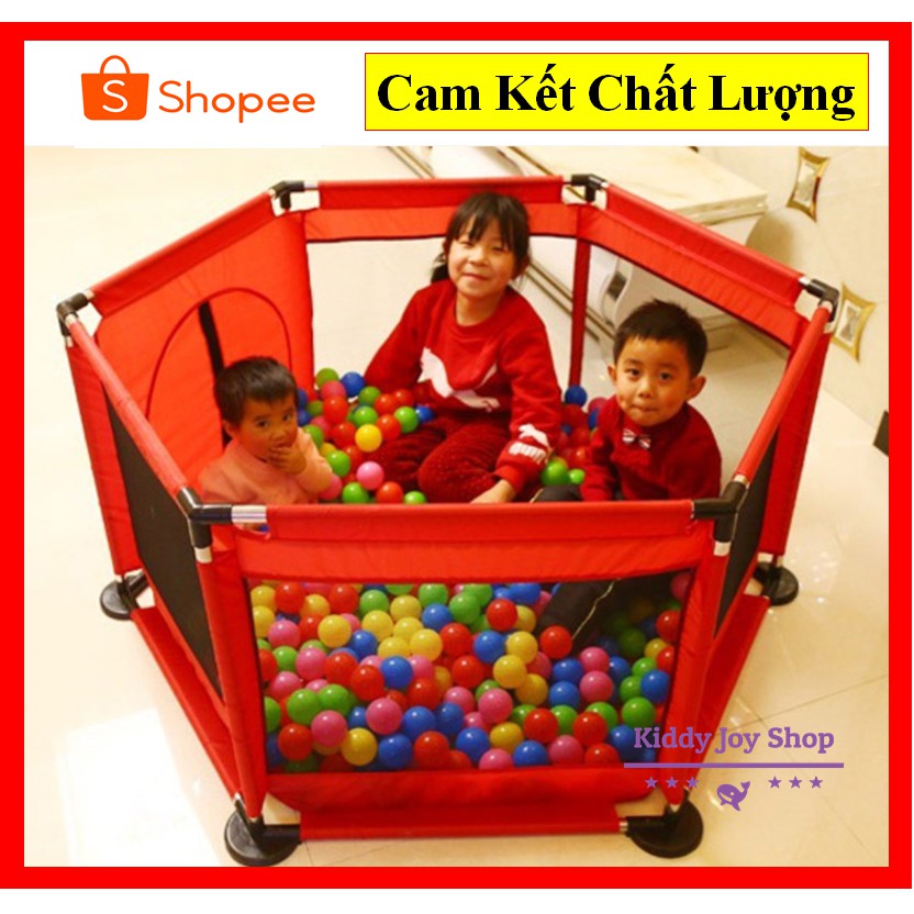 Quây Cũi Kiêm Nhà Banh Khung Inox Vải Dù Cho Bé - Quây Vui Chơi Cho Bé