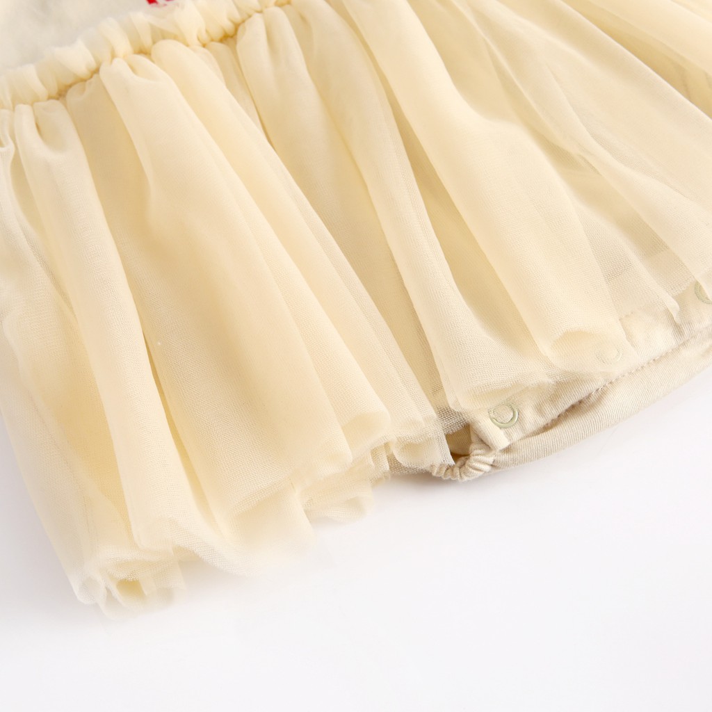 Bộ Áo Liền Quần Sanlutoz Bằng Chất Liệu Cotton Phối Họa Tiết Hoạt Hình Dành Cho Bé Gái