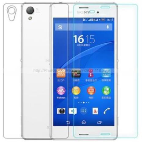 Kính cường lực Sony Z2 kính trong suốt mài cạnh tặng kèm khăn lau.