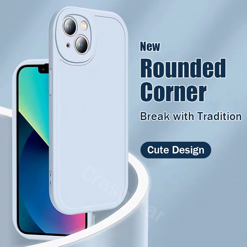 Ốp Điện Thoại Silicone Mềm Thiết Kế Mới Với Logo Cho iPhone 14 13 12 11 Pro MAX X XR XS MAX 8 7 Plus