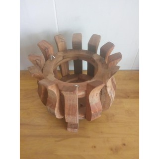 chậu gỗ sen tròn size 20cm
