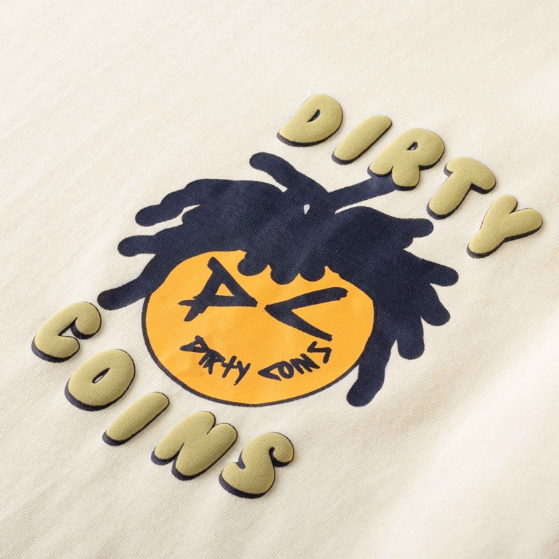 DirtyCoins x LilWuyn Hiphop T-Shirt - Cream White