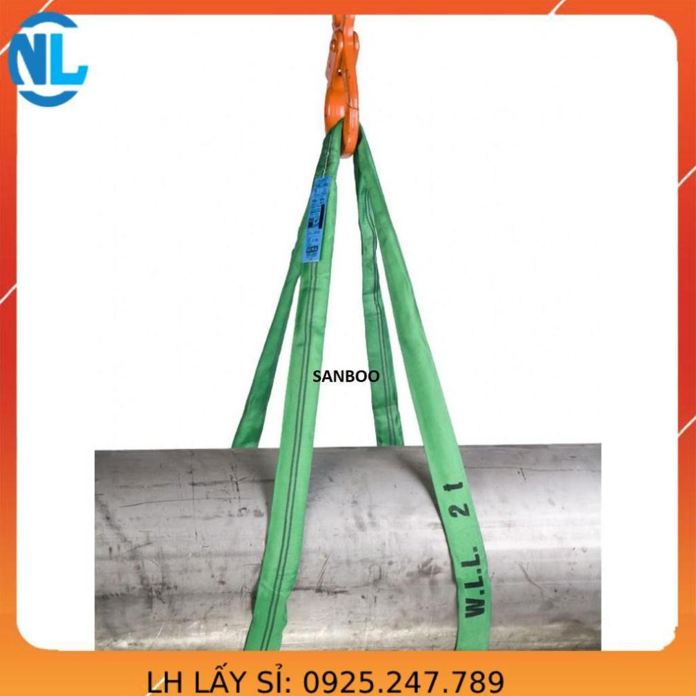 Dây cáp vải cẩu hàng 2 tấn x 10 mét - rộng 5cm NAM LONG CHÂU