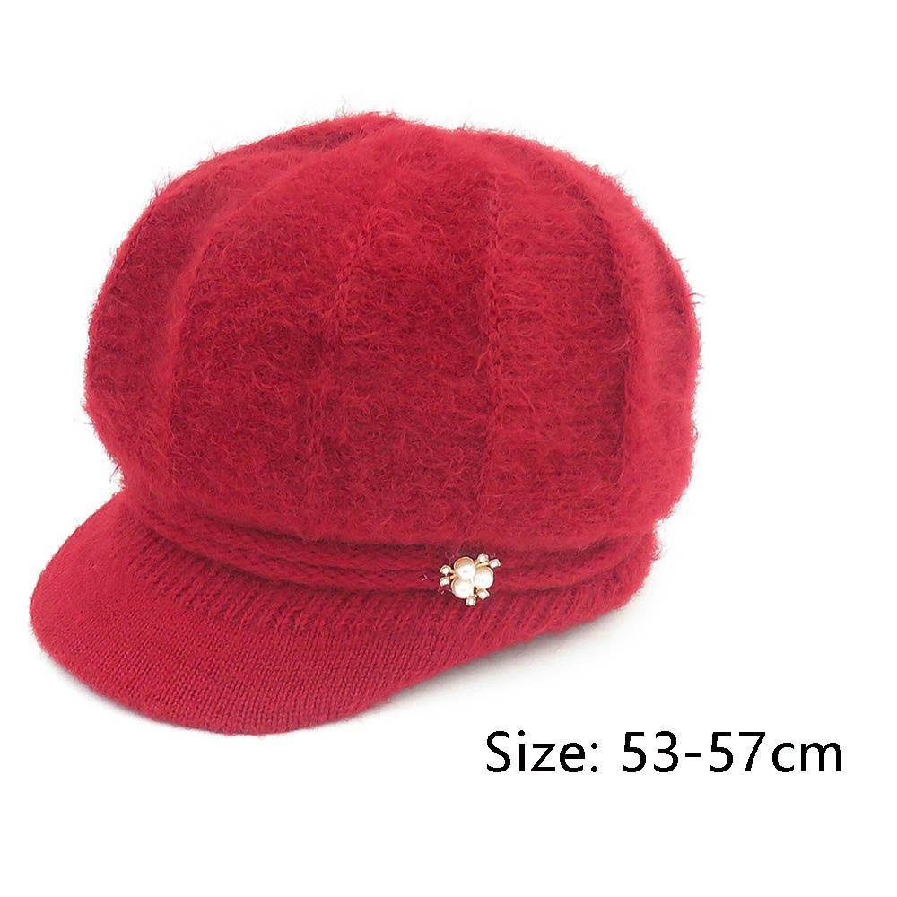EUTUS Mũ Len Beanie Phong Cách Retro Cho Mẹ
