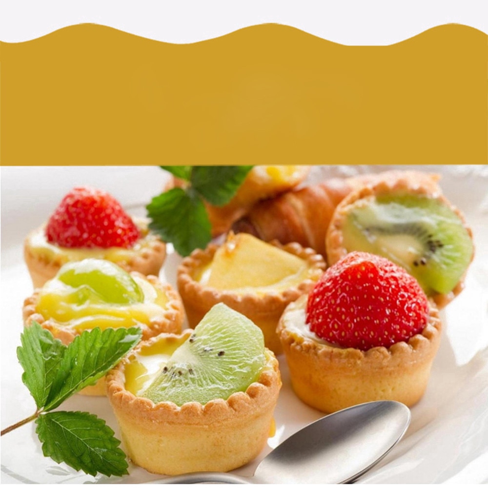 Bộ 10 Khuôn Nhôm Làm Bánh Tart Trứng