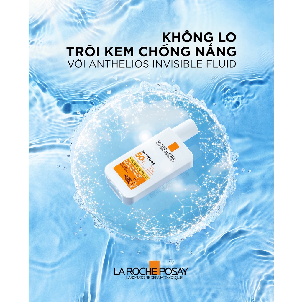 Kem Chống Nắng La Roche-Posay Shaka Fluid Anthelios Không Nhờn Rít SPF50+ (UVB + UVA) 50ml [HÀNG NHẬP KHẨU CHÍNH HÃNG]