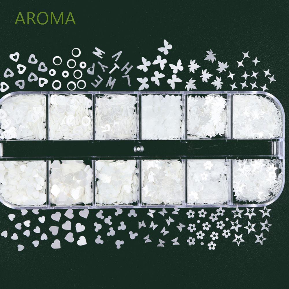 [Hàng mới về] Hộp phụ kiện tự trang trí móng tay nghệ thuật kết hợp nhiều họa tiết 3D