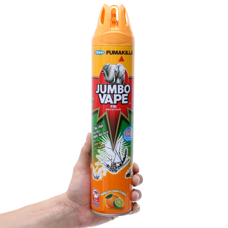 Bình xịt muỗi Jumbo Vape chai 600ml/300ml