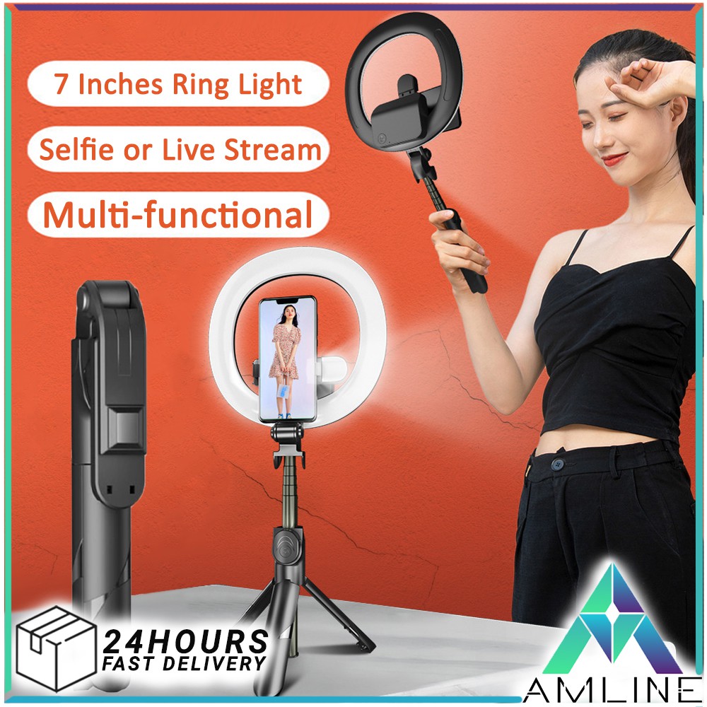Gậy Chụp Ảnh Xt18S Có Vòng Đèn Led 7 " | BigBuy360 - bigbuy360.vn