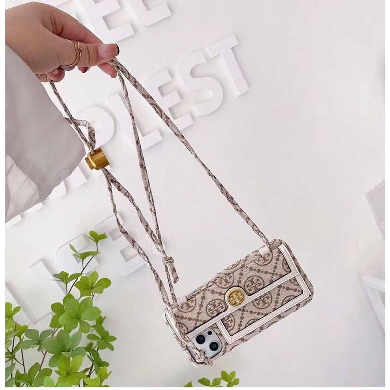 Mobile Ốp Điện Thoại Da Kèm Ngăn Đựng Thẻ Và Dây Đeo Chéo Cho iphone 15 pro max 13 pro max 12 pro max 11 pro max 14 plus