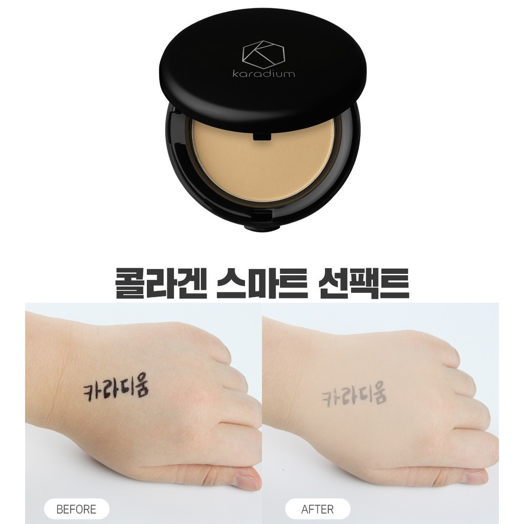 [Chuẩn Auth] Phấn Phủ Karadium Collagen Smart Sun Pact Spf50+ Pa+++ 13g [2 Tone màu]