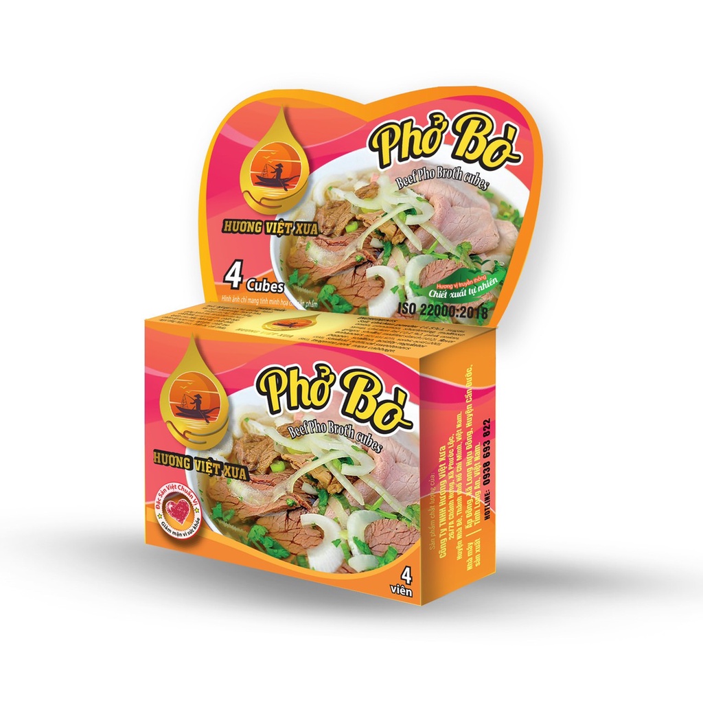 Viên gia vị phở bò Hương Việt Xưa 75gr