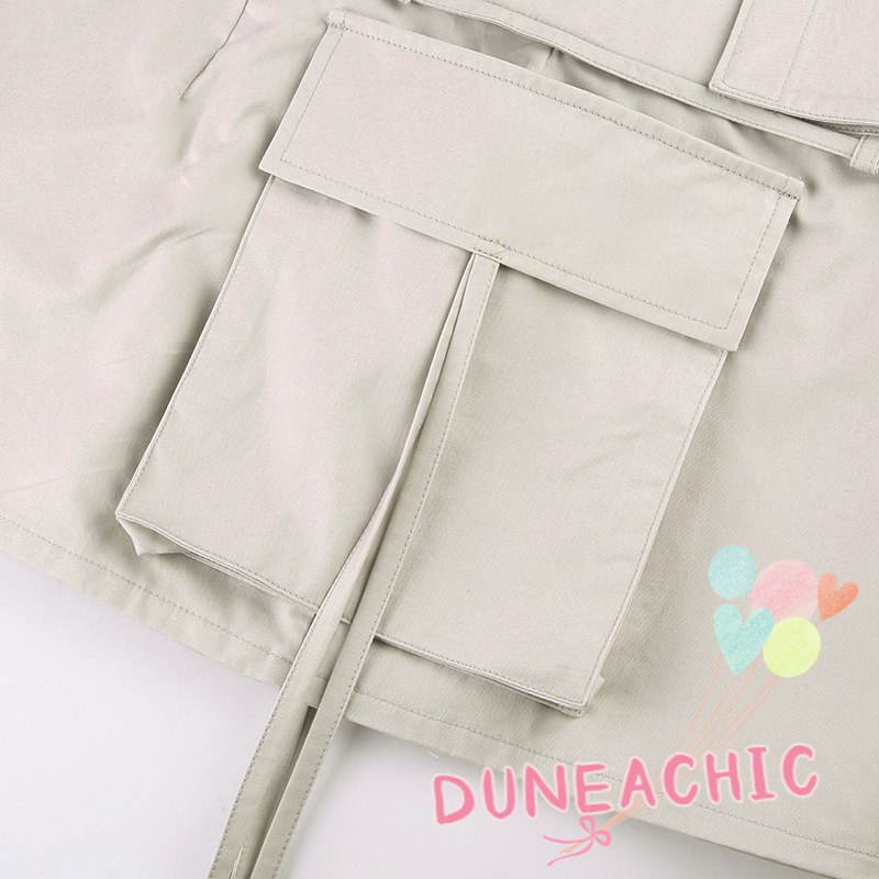 Chân váy DUNEA dáng chữ A phối túi thời trang công sở cho nữ