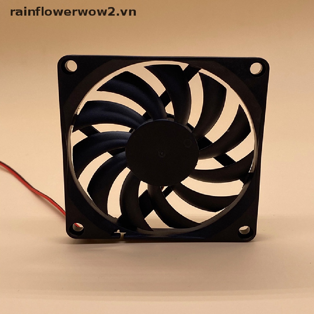 Quạt Tản Nhiệt Không Chổi Than 8010 5V 12V 24V 2 Pin 80x80x10mm Chuyên Dụng
