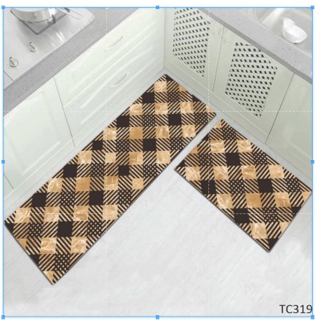 Thảm bếp 3D kích thước 40x60cm và 40x120cm, thảm bếp nỉ mặt đế chống trượt