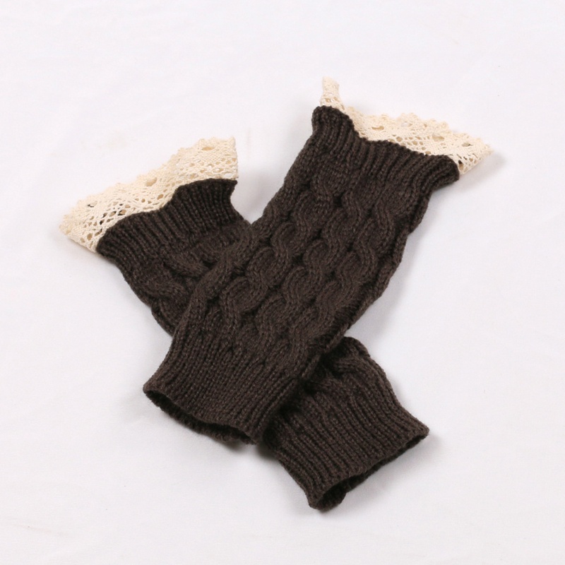 Găng Tay Hở Ngón Giữ Ấm Màu Sắc Đơn Giản Thời Trang Mùa Đông Cho Nữ