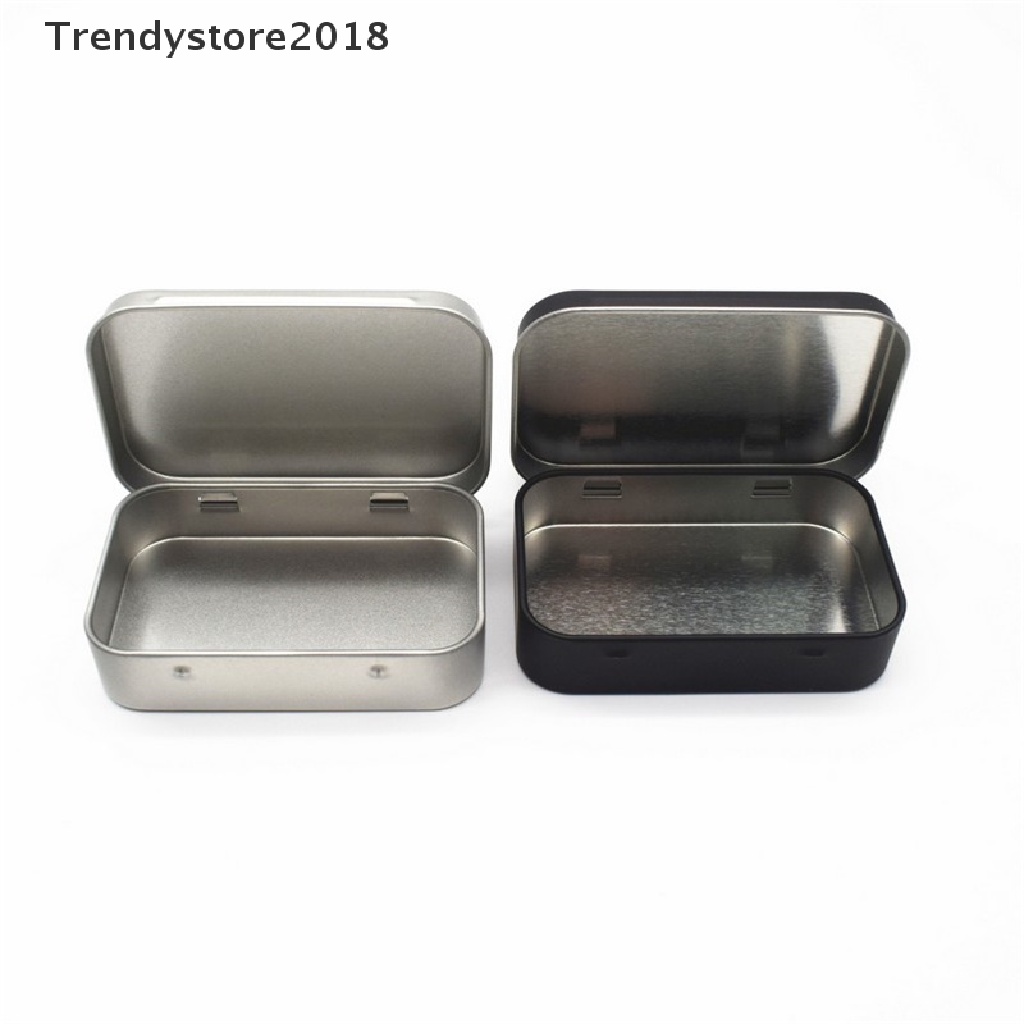 Hộp thiếc vuông nhỏ đựng trang sức chìa khóa thời trang 2018