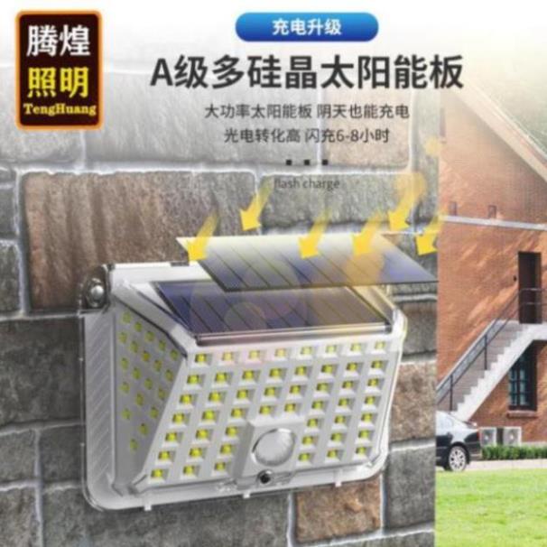 Đèn Led Năng Lượng Mặt Trời cảm ứng chuyển động 80 Led, Cob