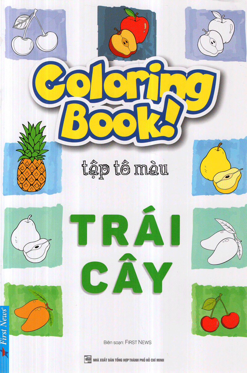 Sách Coloring Book_Tập Tô Màu - Trái Cây