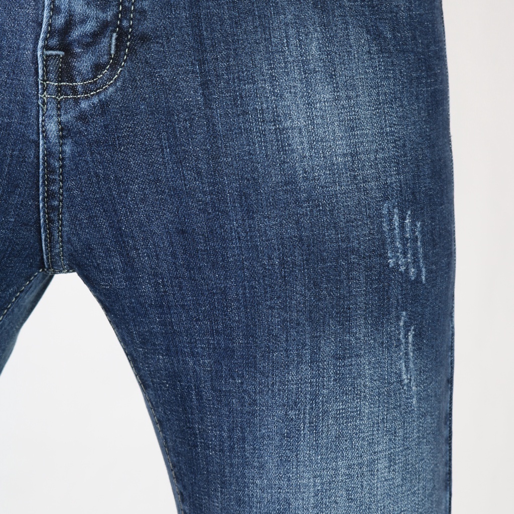 Quần Jean Nam Xanh Đen X0103 Không Ra Màu Quần Dài Cao Cấp Chất Bò Dày Co Giãn Tốt Dáng Slimfit