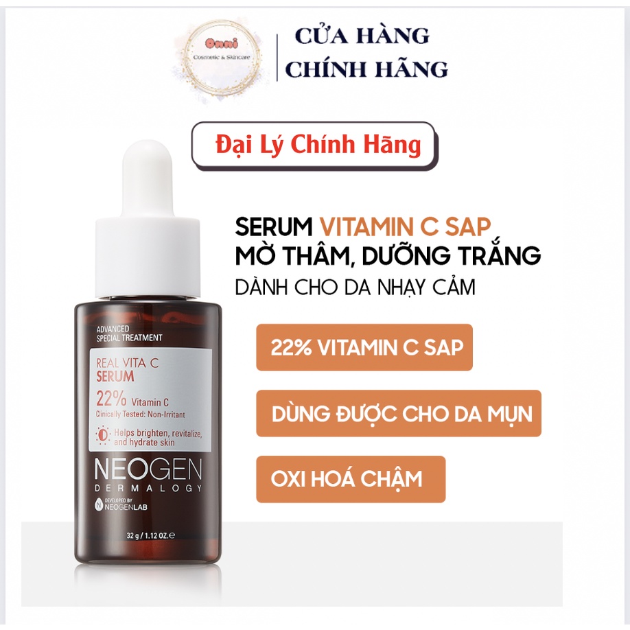 [NHẬP KHẨU CHÍNH HÃNG] Serum Vitamin C 22% NEOGEN Tinh Chất NEOGEN DERMALOGY REAL VITA C SERUM