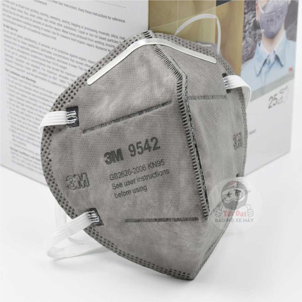 | 3M chính hãng | khẩu trang 3M 9542 FFP2 chính hãng đạt tiêu chuẩn N95 than hoạt tính lọc độc kháng khuẩn