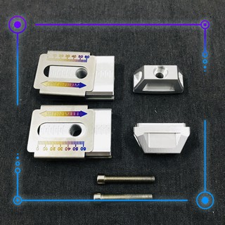 BÁT TĂNG SÊN NHÔM CNC KẾT HỢP NẸP GẮP TITAN CHO XE WINNER,WINNER X,SONIC ( MÀU BẠC )