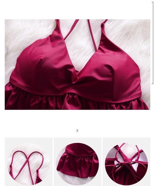 Bikini hai mảnh đỏ nữ tính mặc đi biển | BigBuy360 - bigbuy360.vn
