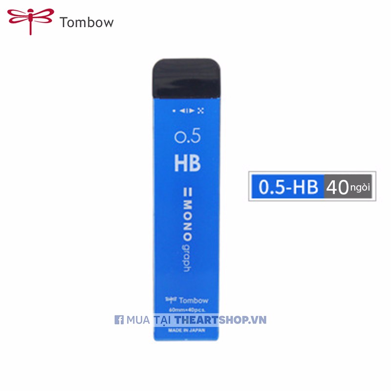 Ngòi chì bấm cơ khí màu đen TOMBOW Mono Graph MG THEARTSHOP