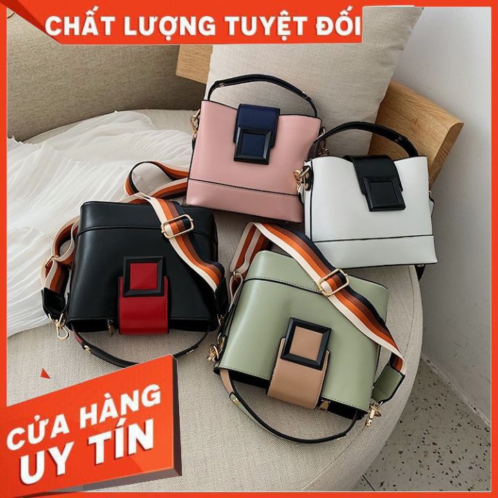 Túi Đeo chéo khóa vuông Hàn Quốc QN 01 | BigBuy360 - bigbuy360.vn