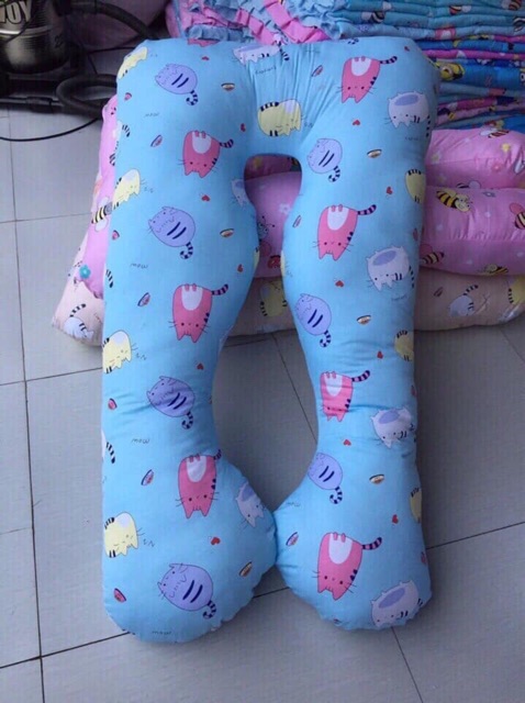 Gối cho bà bầu chữ U vải Cotton 100% mẫu mới nhất