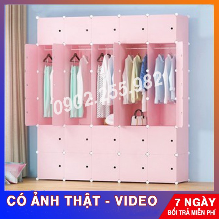 TỦ NHỰA LẮP RÁP ĐA NĂNG  30 Ô ĐEN - TRẮNG KINH KHÍ CẦU ĐỂ QUẦN ÁO ĐA NĂNG THÔNG MINH sâu 47cm