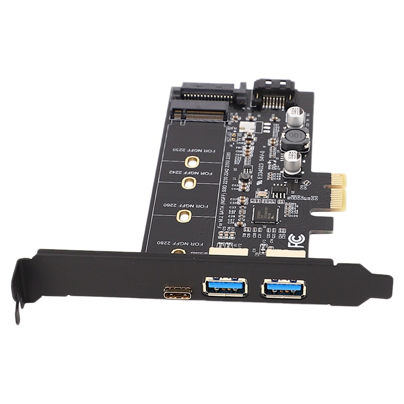 Card Mở Rộng Chuyển Đổi Usb 3.0 &amp; Type-C M.2 PCIe M2 SSD SATA B Cho 2280 2260 2242 2230 NGFF