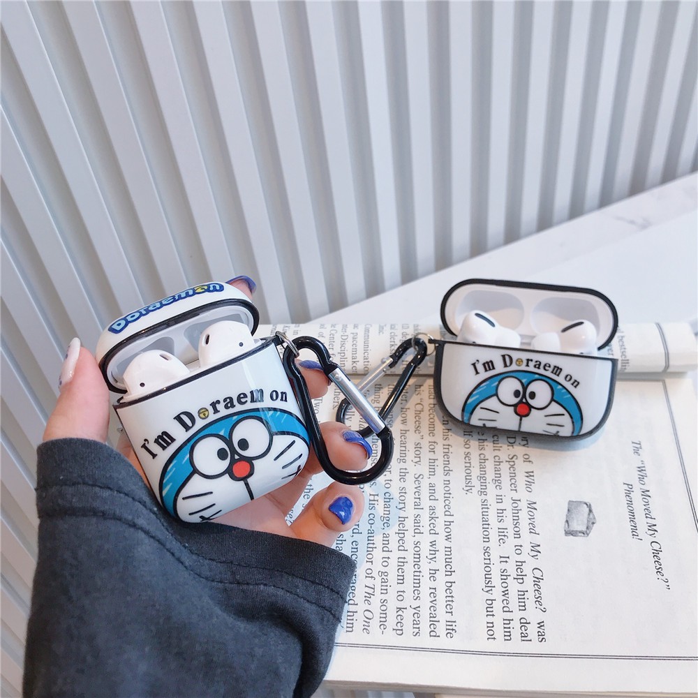 Ốp Bảo Vệ Hộp Đựng Tai Nghe Airpods 2 / 3 / 2 Hình Doraemon Xinh Xắn