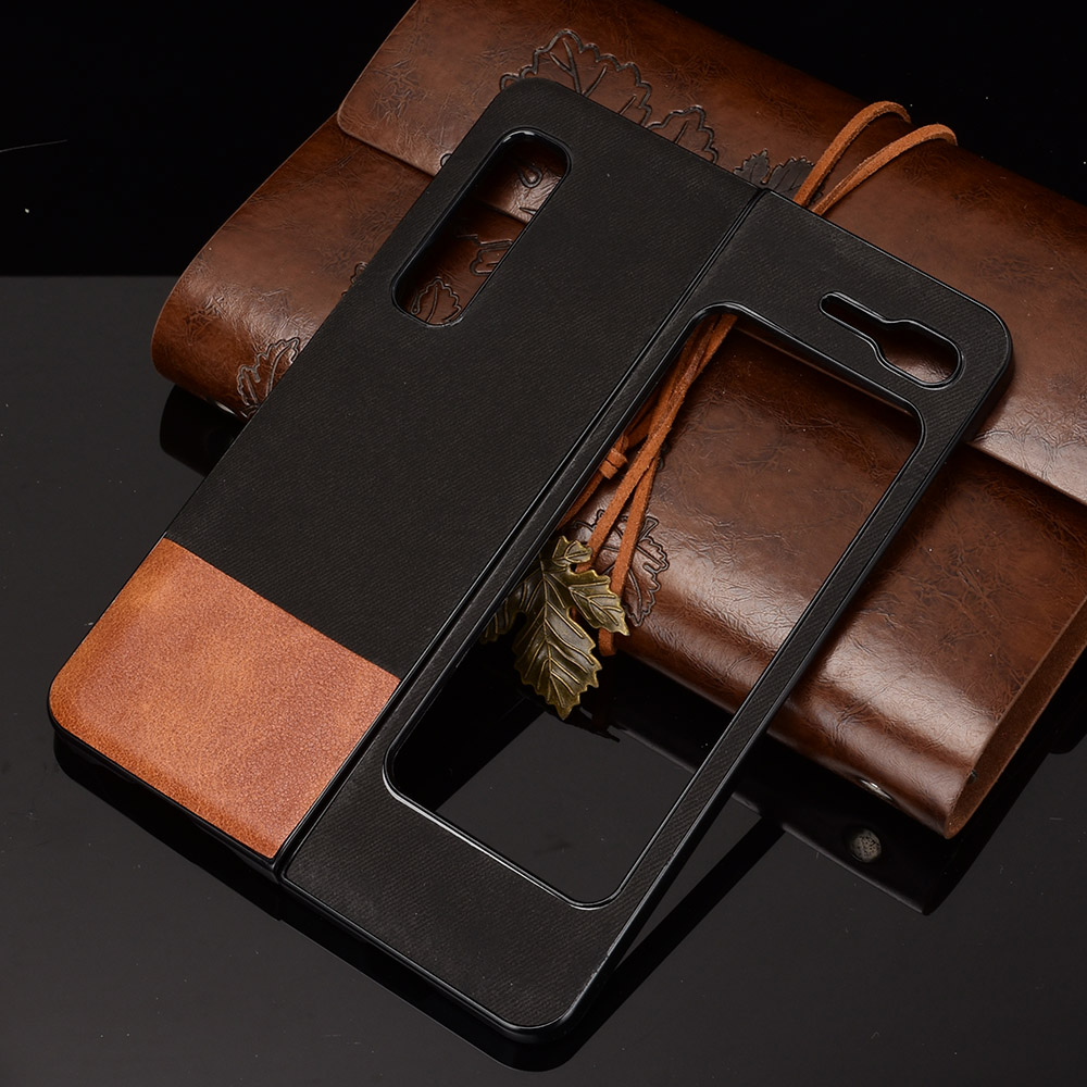 Ốp điện thoại chất liệu denim có thể gập lại phù hợp với Samsung Galaxy Fold 5G W20