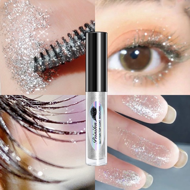 Mascara nhũ lấp lánh màu bạc kim tuyến Peinifen Glitter Top nội địa Trung dành cho các cô nàng tiệc tùng