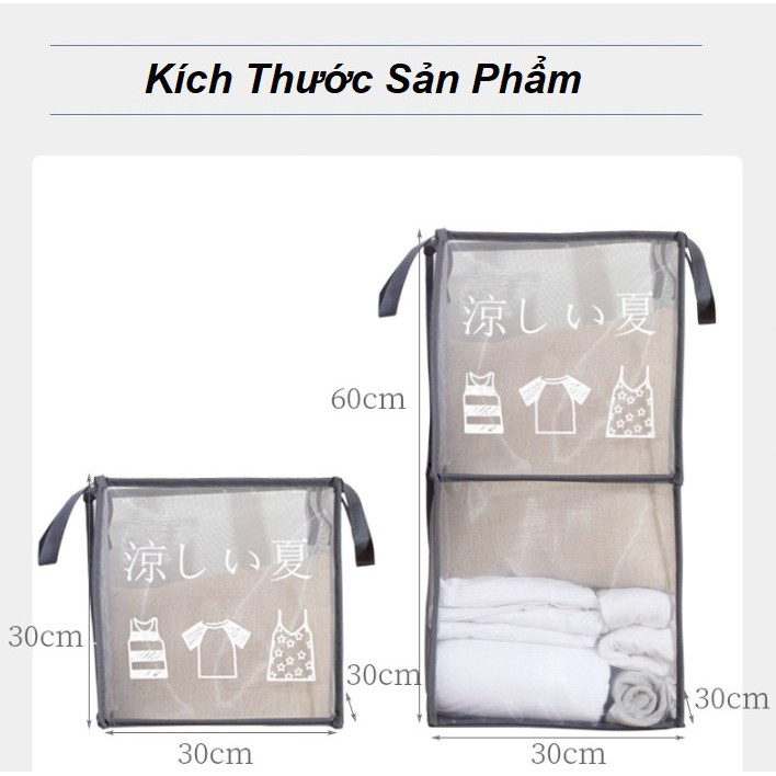 Giỏ Quần Áo Laundry Dual Collapse 2 tầng - Home and Garden