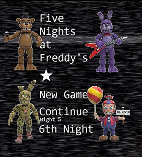 Set 4 Mô Hình Đồ Chơi Nhân Vật Trong Five Nights At Freddy 's