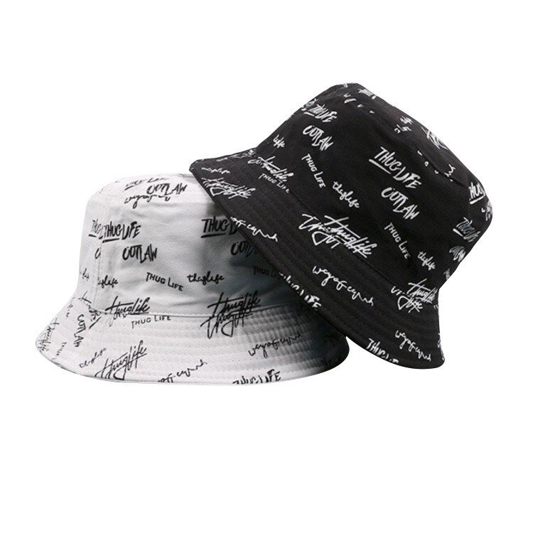 Nón bucket tròn GENZ THUGLIFE phong cách Ulzzang Unisex