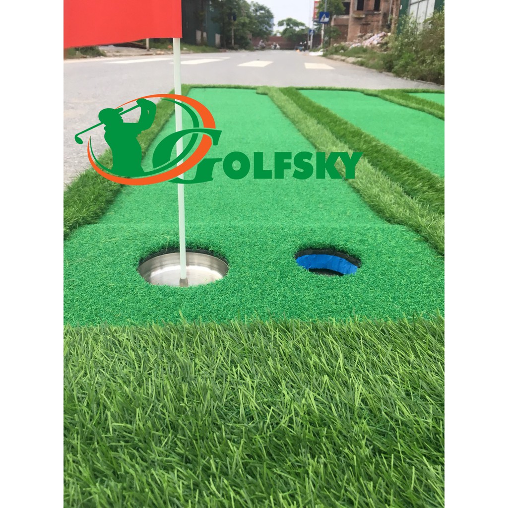Thảm Tập Golf Putt 3*0.6m - Tặng Bóng Golf và Hố Cờ Golf - Thảm Golf Putting Đẹp